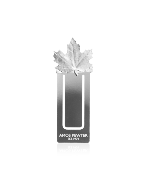 MAPLE LEAF BOOKMARK - - Amos Pewter