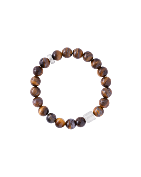 FORGED BEADED BRACELET -  - Amos Pewter