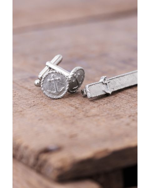 ANCHOR CUFF LINKS -  - Amos Pewter