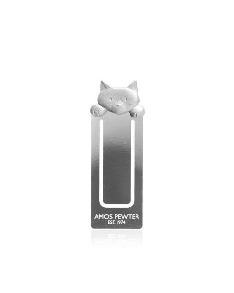 CAT BOOKMARK -  - Amos Pewter