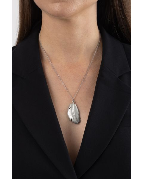 FEATHER NECKLACE -  - Amos Pewter