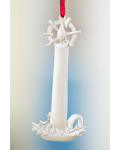 CANDLESTICK ORNAMENT -  - Amos Pewter