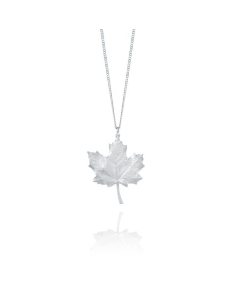 MAPLE LEAF NECKLACE -  - Amos Pewter