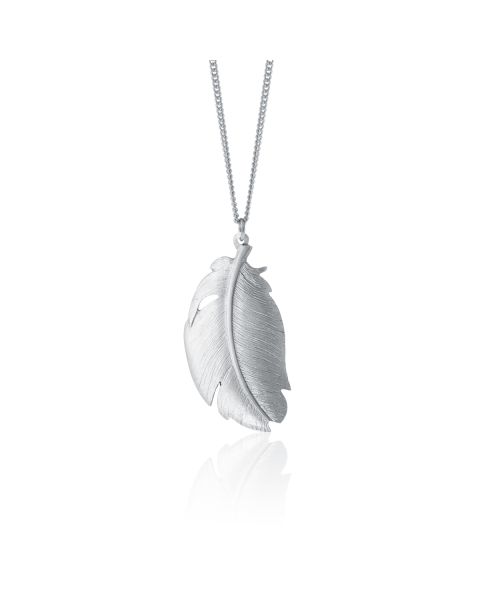FEATHER NECKLACE -  - Amos Pewter