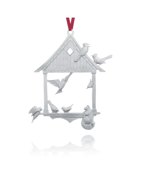AT THE FEEDER COLLECTOR ORNAMENT 2001