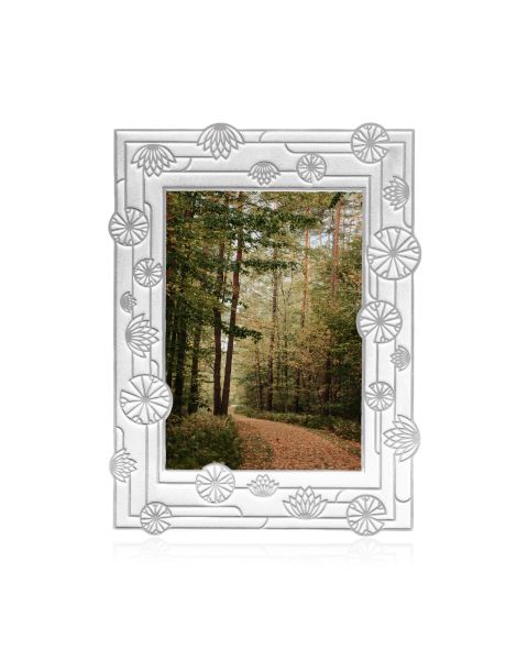 LOTUS PICTURE FRAME, 5 X 7 -  - Amos Pewter