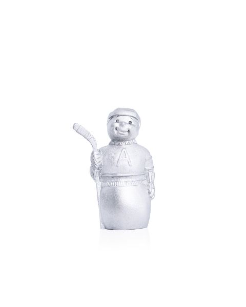 SNOWMAN WITH HOCKEY STICK -  - Amos Pewter