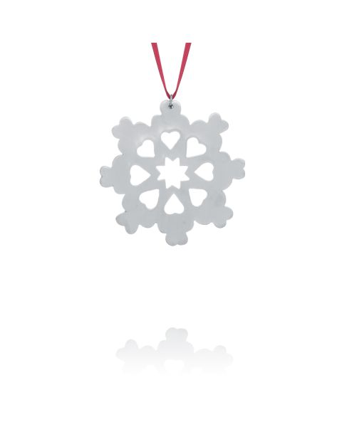 SNOWFLAKE COLLECTOR ORNAMENT 1977 -  - Amos Pewter