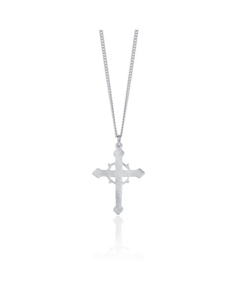 ACADIAN CROSS NECKLACE -  - Amos Pewter