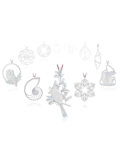 COMPLETE SET OF ANNUAL ORNAMENTS -  - Amos Pewter