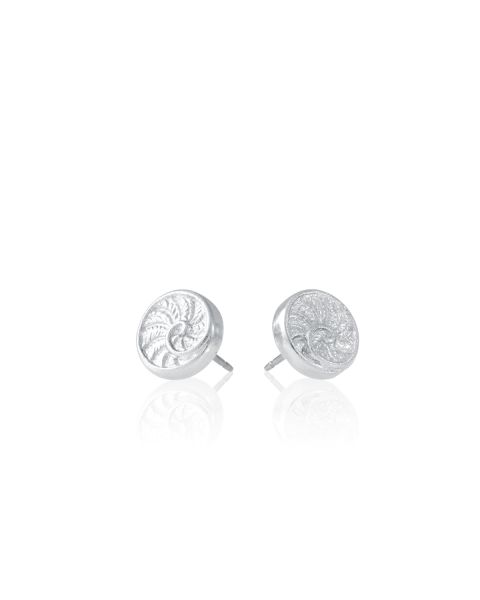 FIDDLEHEAD EARRINGS -  - Amos Pewter
