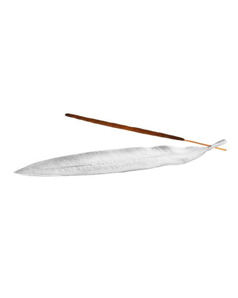 LEAF INCENSE HOLDER -  - Amos Pewter