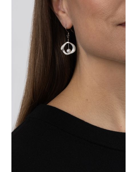 LUSTRE EARRINGS -  - Amos Pewter