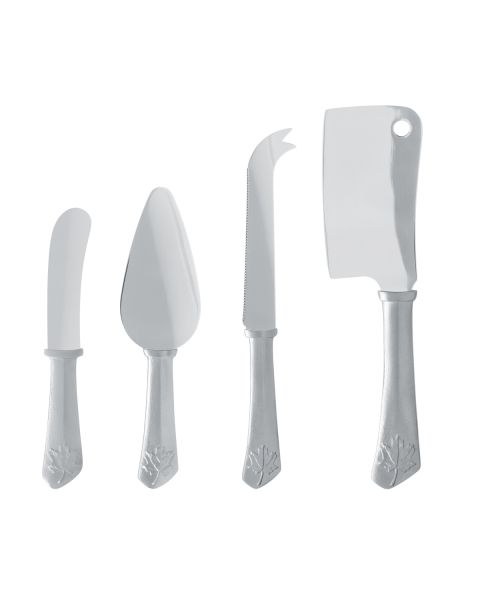 MAPLE LEAF CHEESE KNIVES - SET OF 4