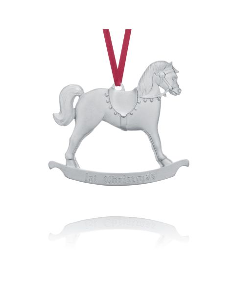 ROCKING HORSE FIRST CHRISTMAS ORNAMENT