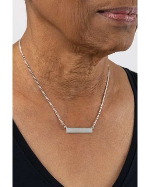 STRATUS HORIZONTAL NECKLACE -  - Amos Pewter