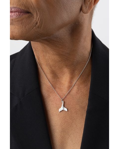 WHALE TAIL NECKLACE -  - Amos Pewter