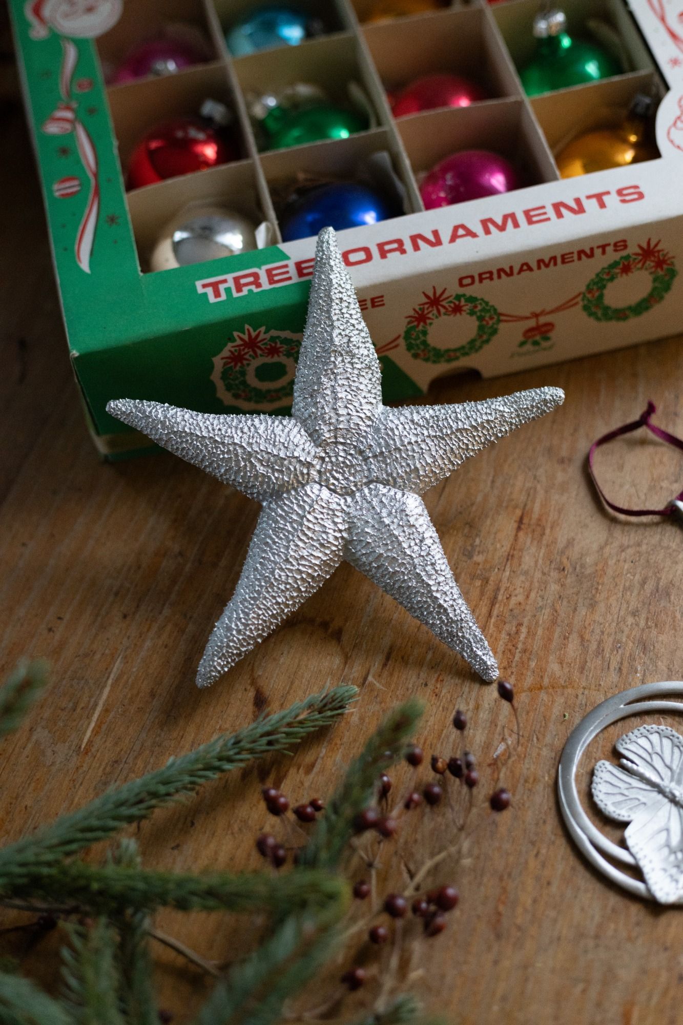 STARFISH TREE TOPPER -  - Amos Pewter