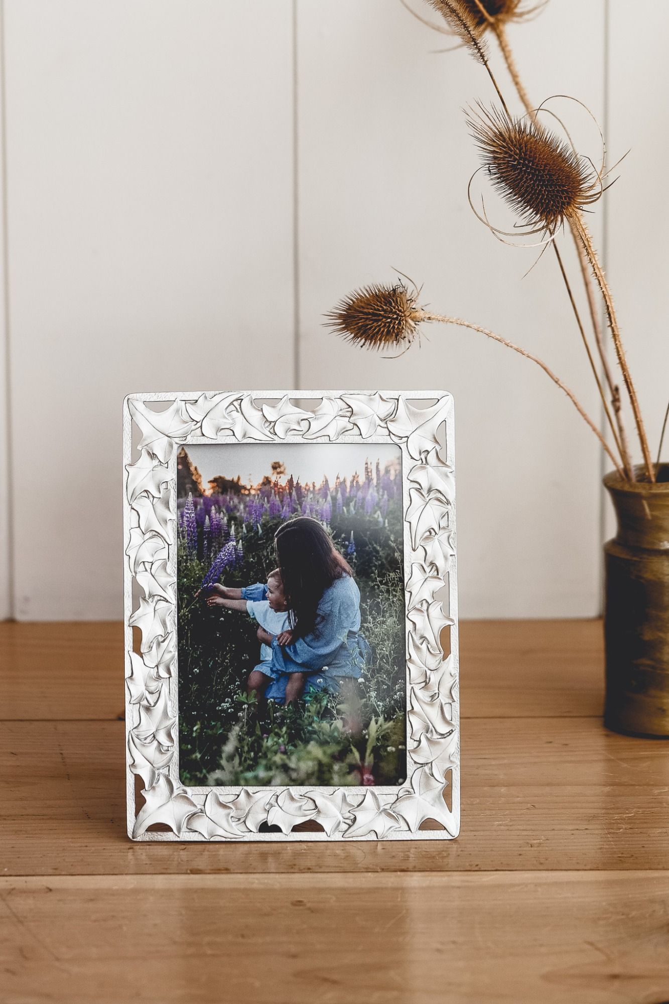 IVY PICTURE FRAME, 5 X 7 -  - Amos Pewter