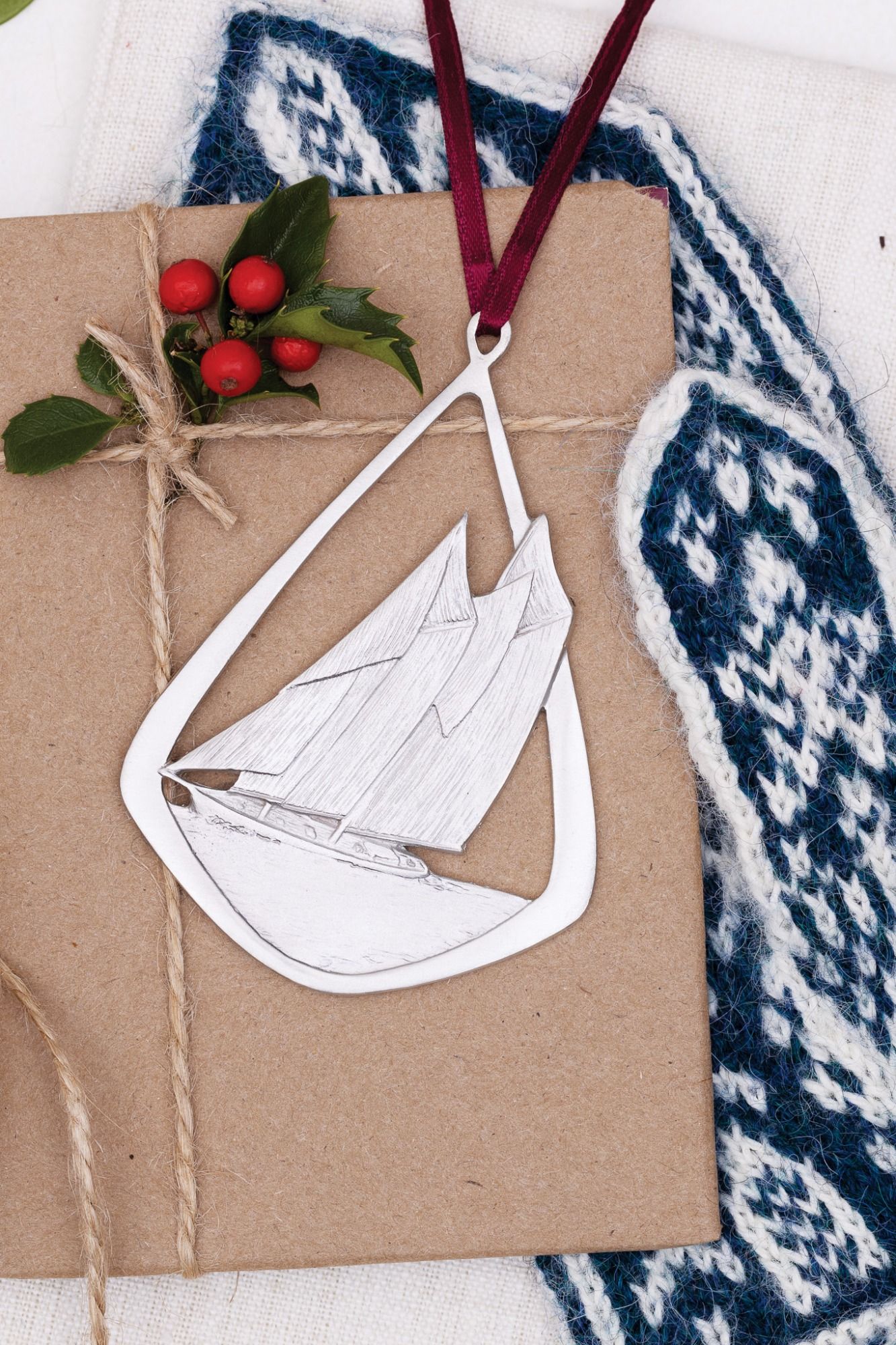BLUENOSE ORNAMENT -  - Amos Pewter