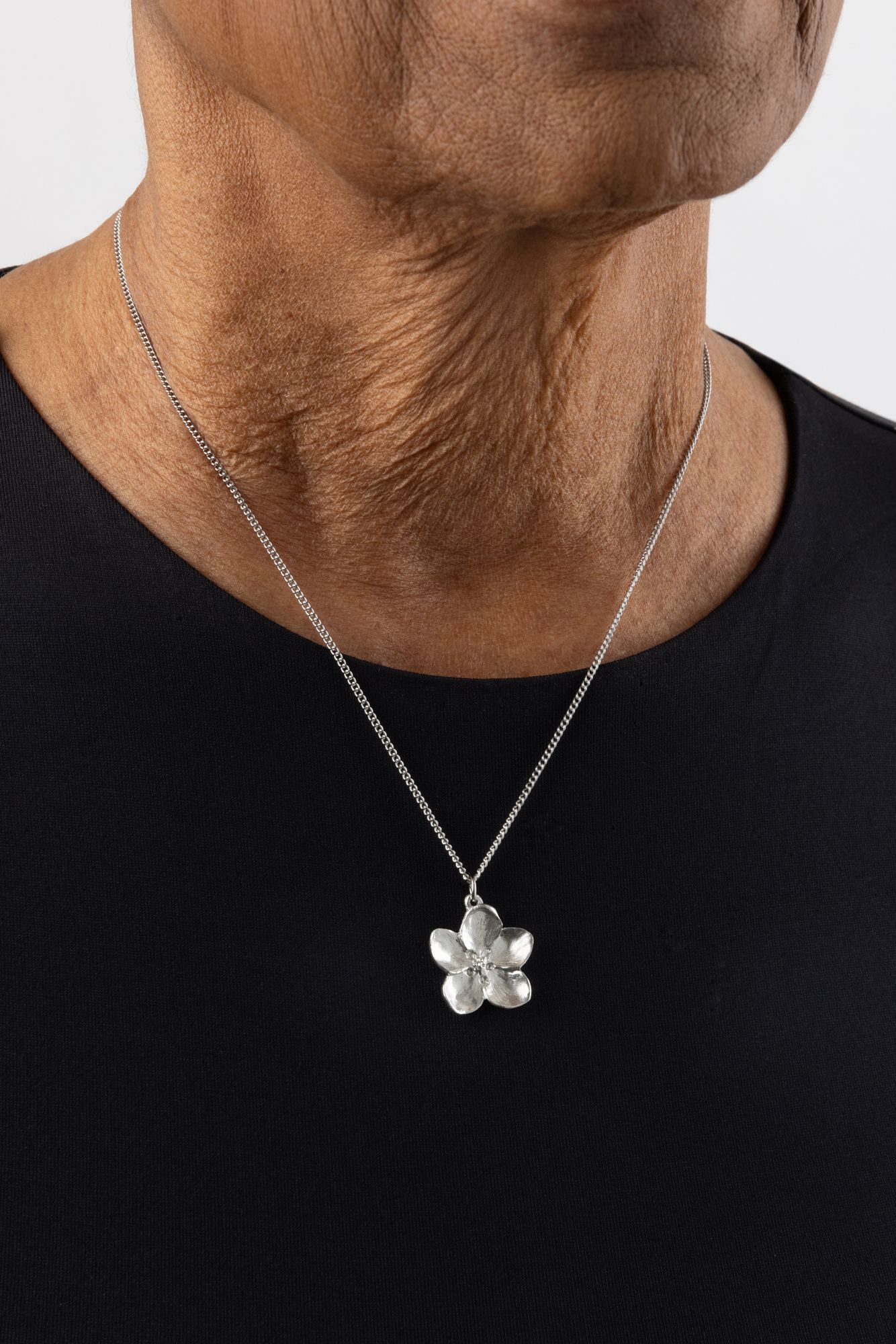 APPLE BLOSSOM NECKLACE -  - Amos Pewter