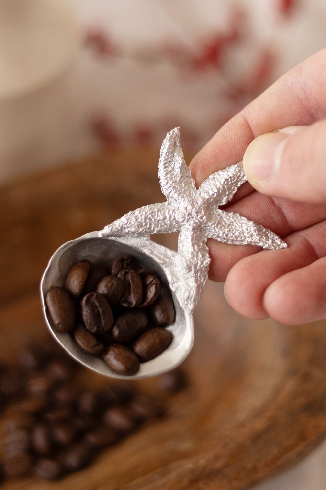 BEACH TREASURE COFFEE SCOOP -  - Amos Pewter