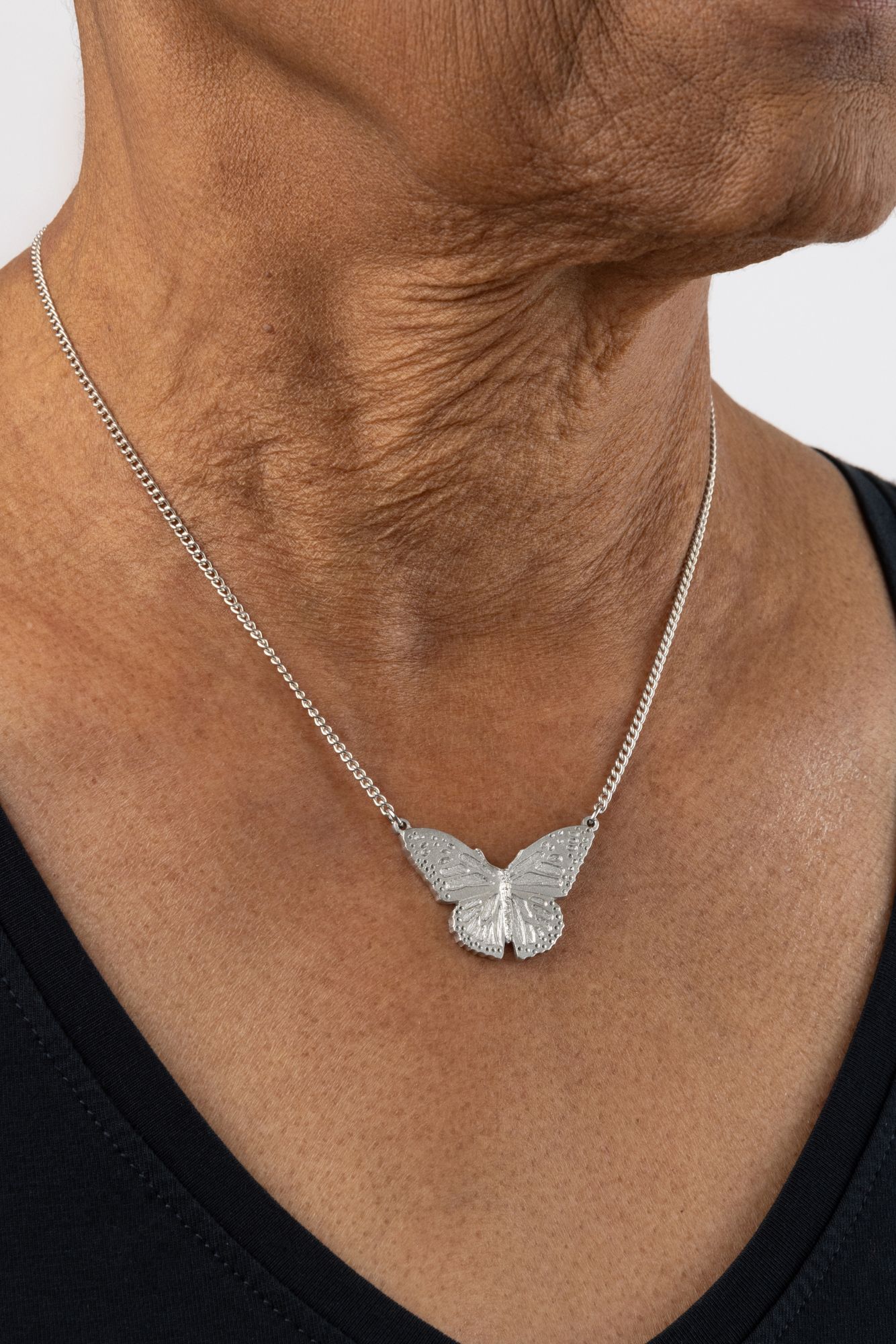 BUTTERFLY NECKLACE -  - Amos Pewter