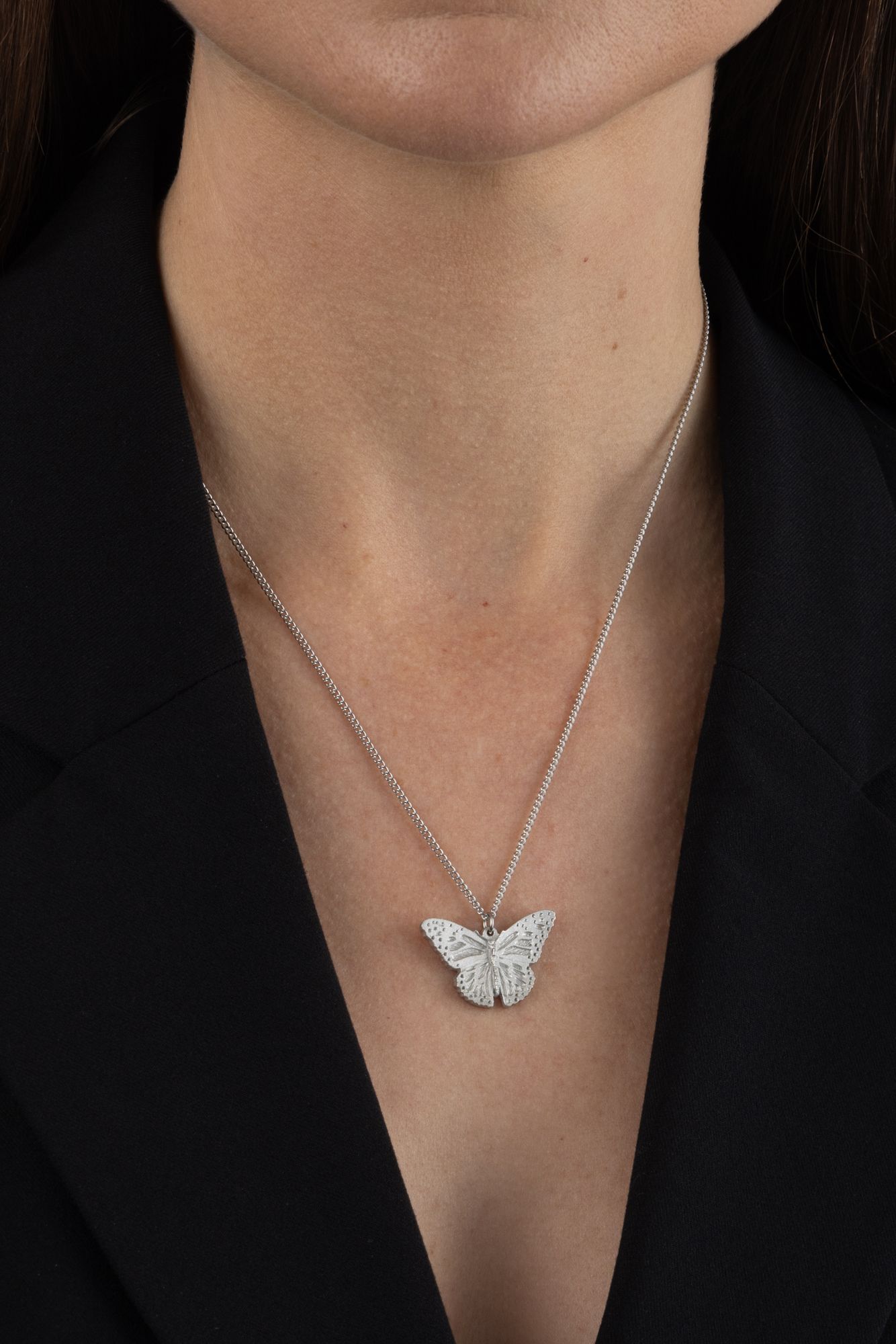 BUTTERFLY NECKLACE -  - Amos Pewter