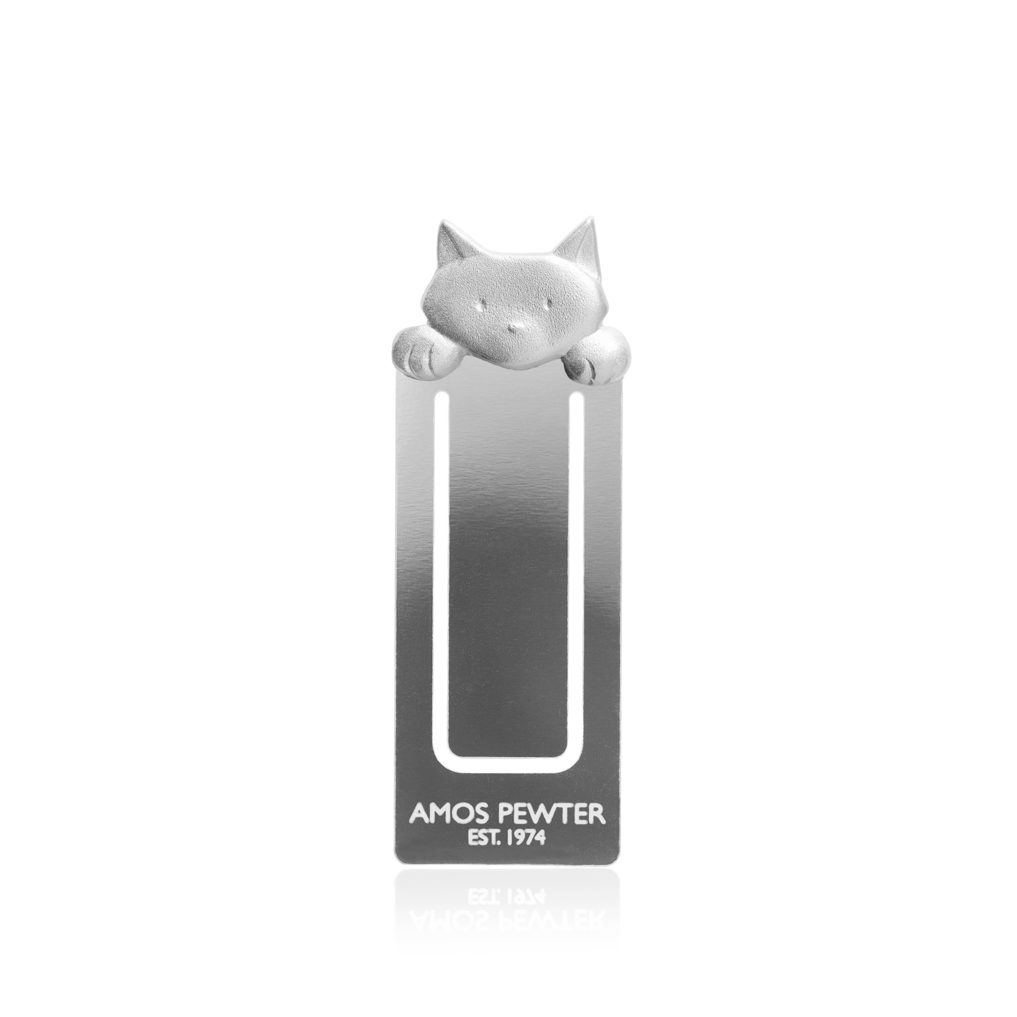 CAT BOOKMARK -  - Amos Pewter