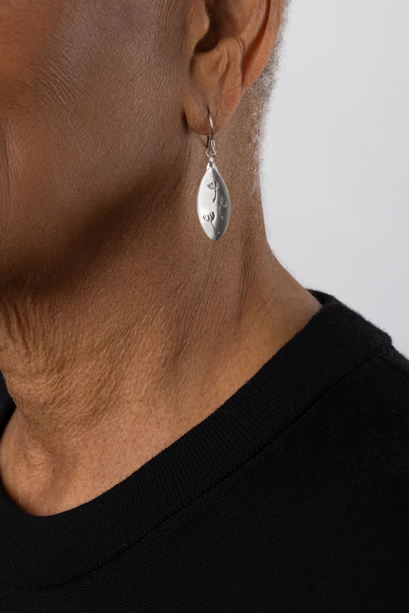 DANDELION EARRINGS -  - Amos Pewter