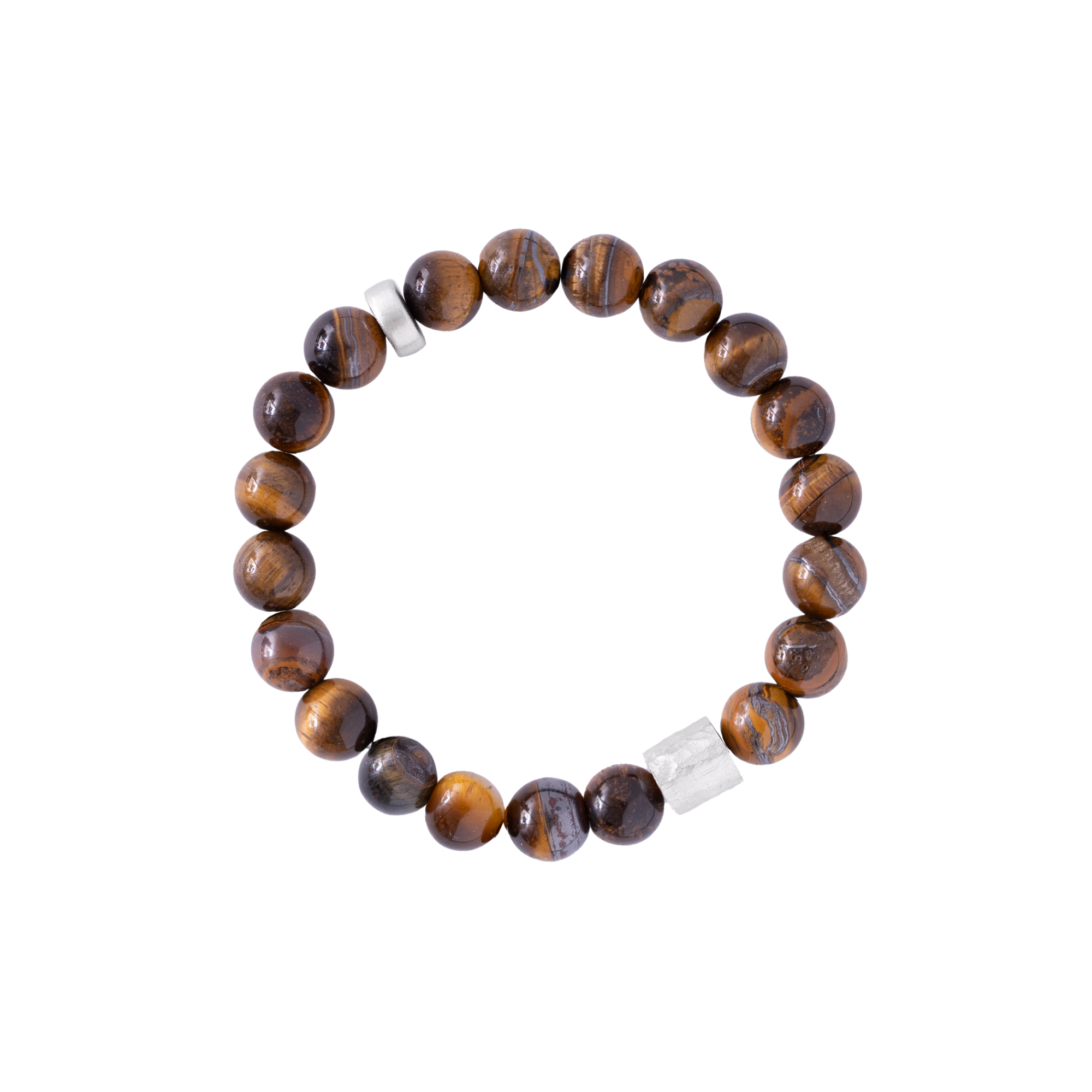 FORGED BEADED BRACELET -  - Amos Pewter