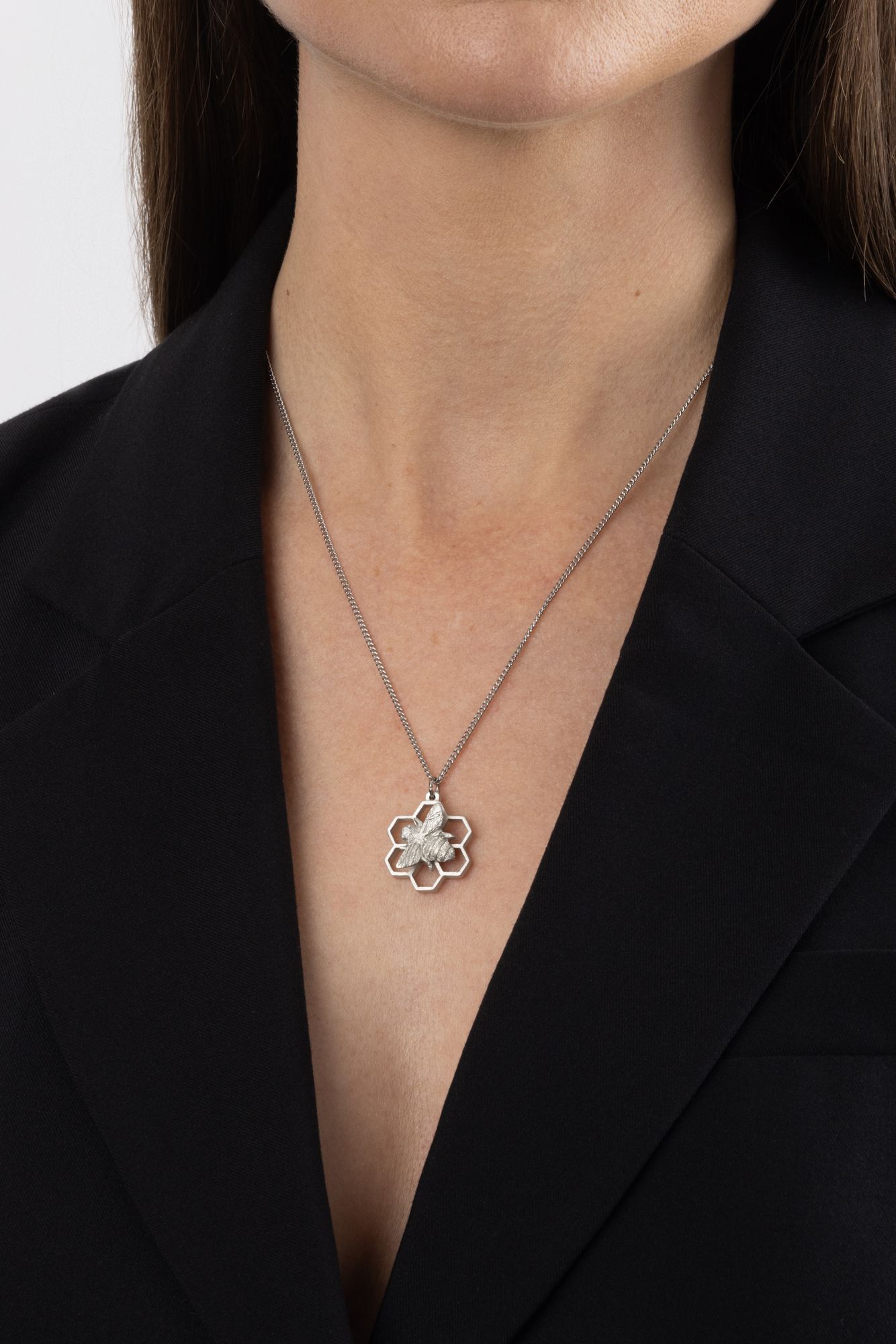 HONEY BEE NECKLACE -  - Amos Pewter