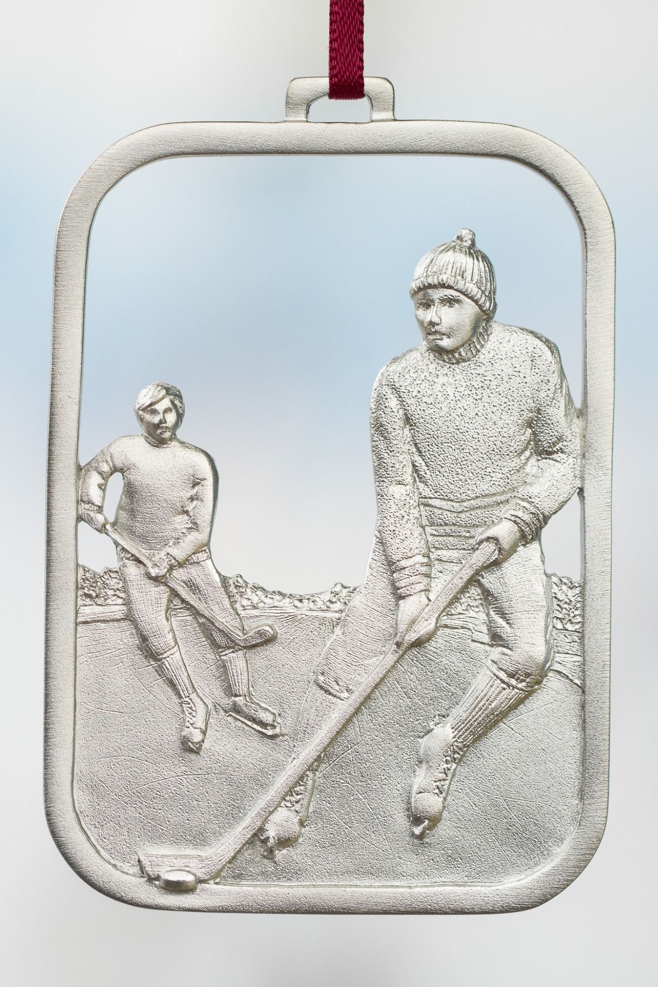 HOCKEY ORNAMENT -  - Amos Pewter