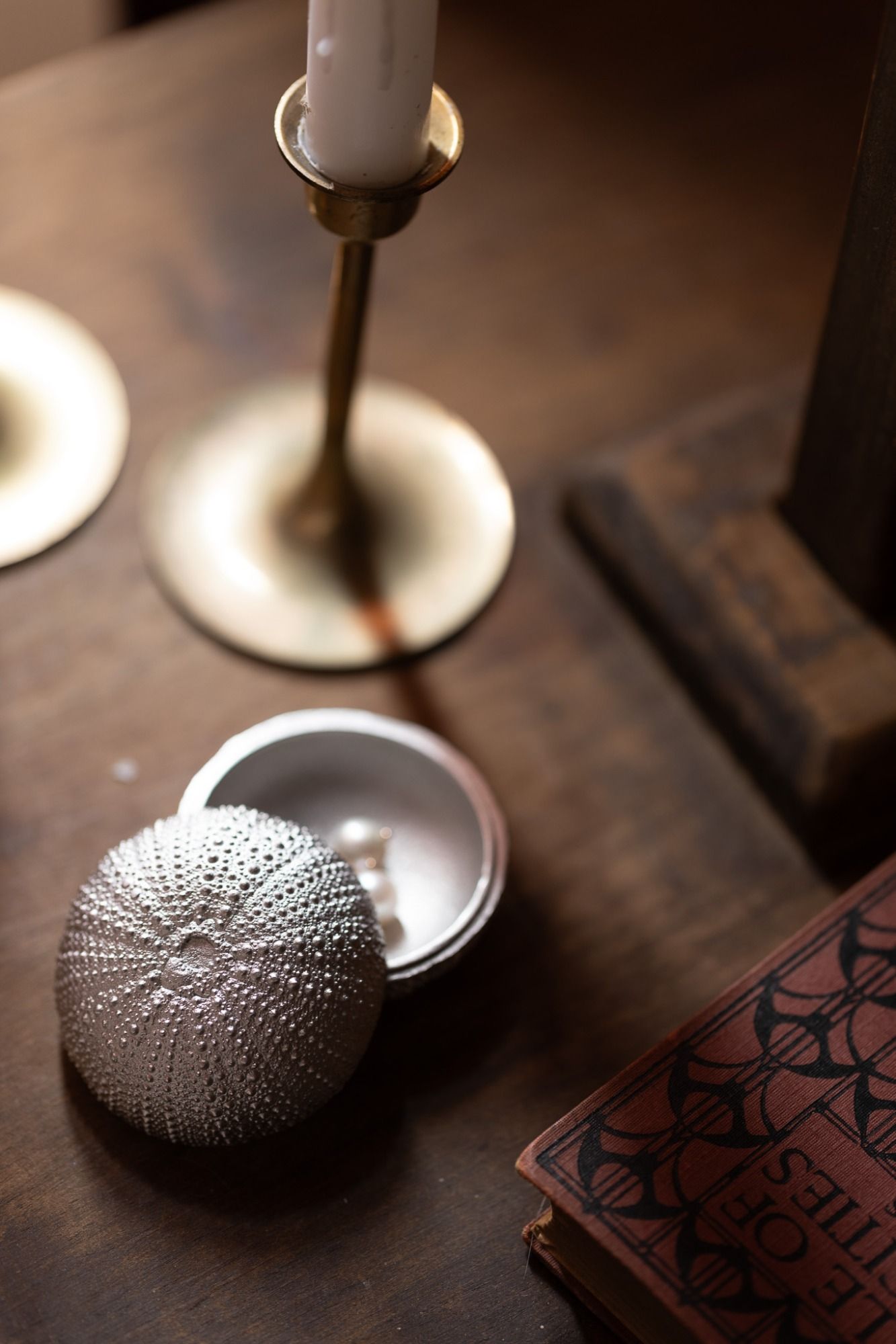 SEA URCHIN BOX -  - Amos Pewter