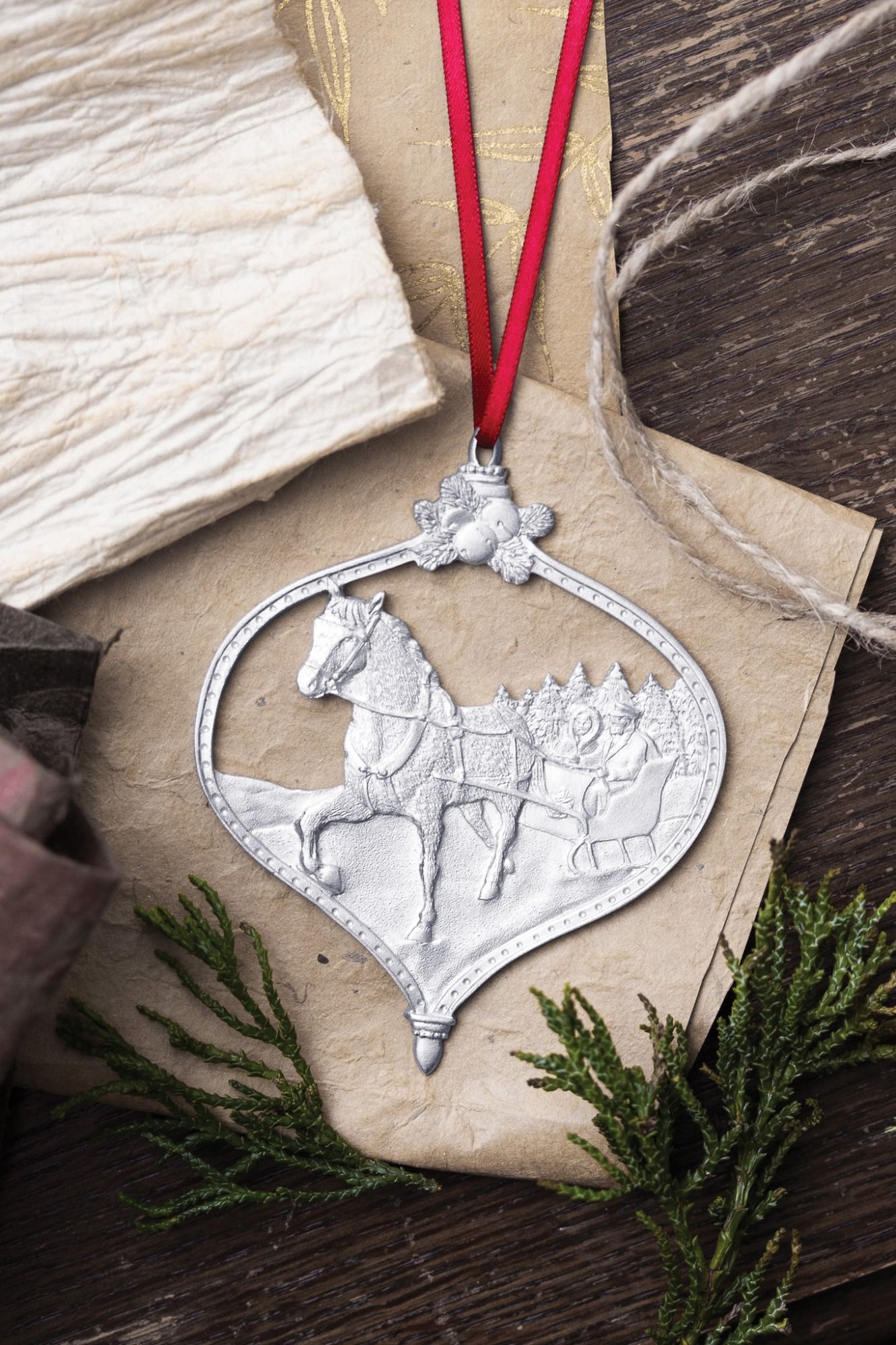 JINGLE BELLS ORNAMENT -  - Amos Pewter