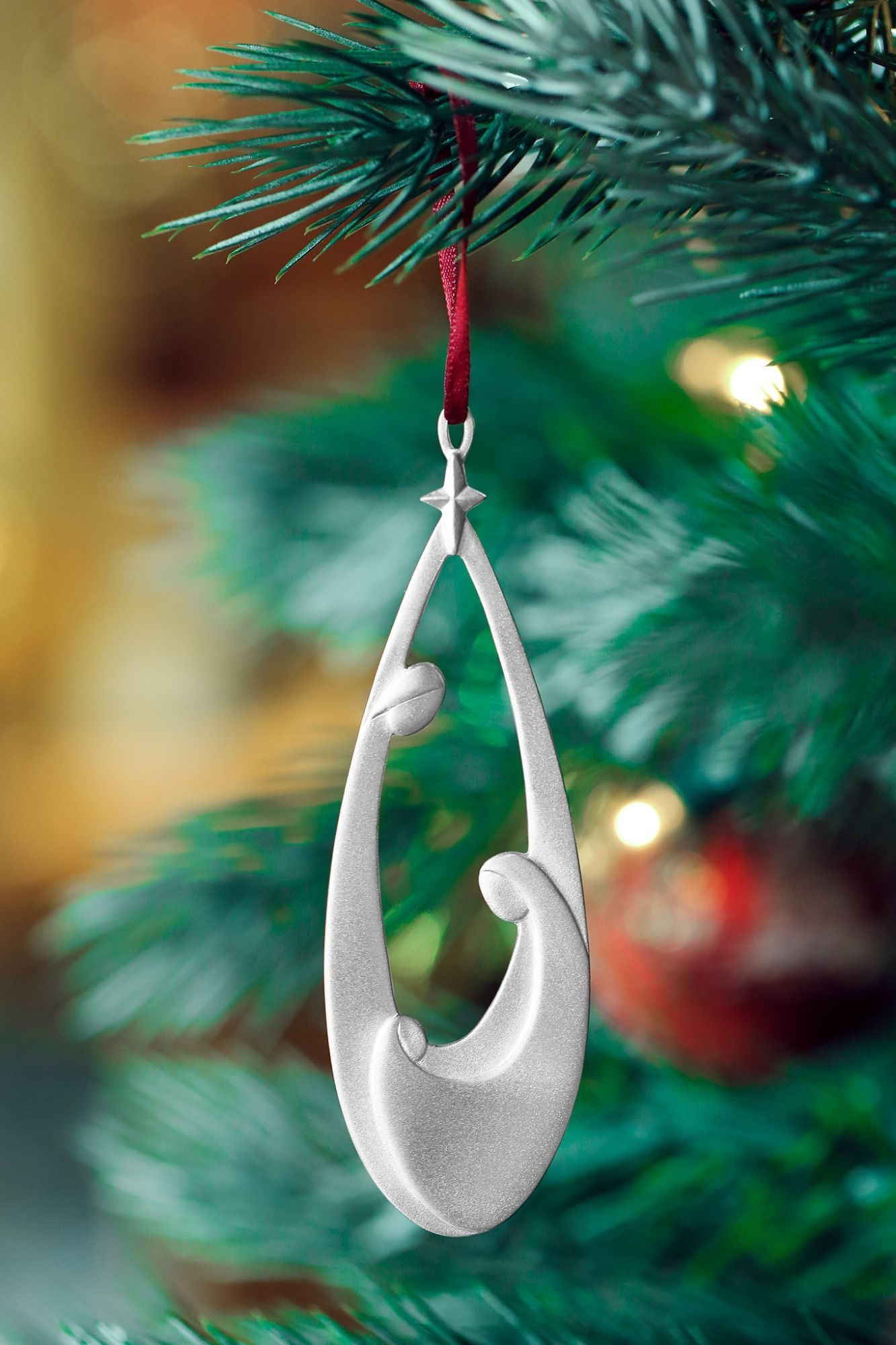 NATIVITY ORNAMENT -  - Amos Pewter