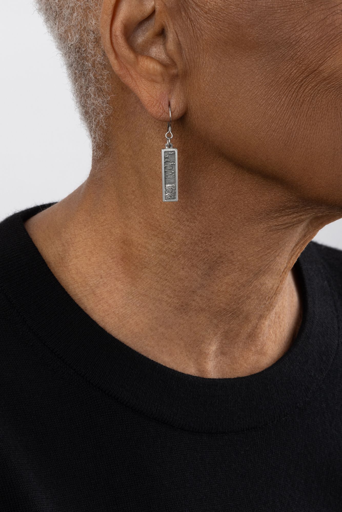 SEASCAPE EARRINGS -  - Amos Pewter
