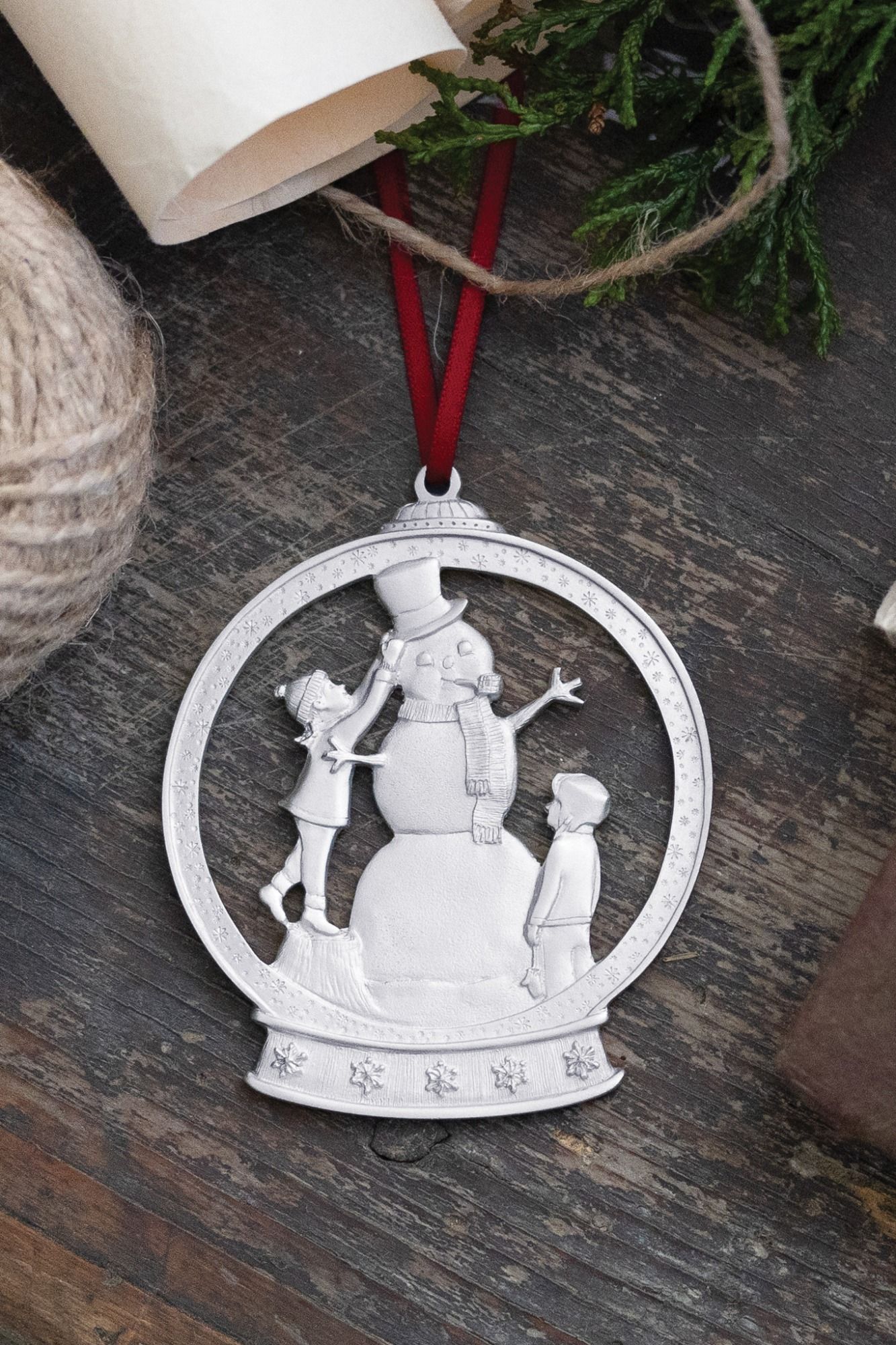 FROSTY THE SNOWMAN ORNAMENT -  - Amos Pewter