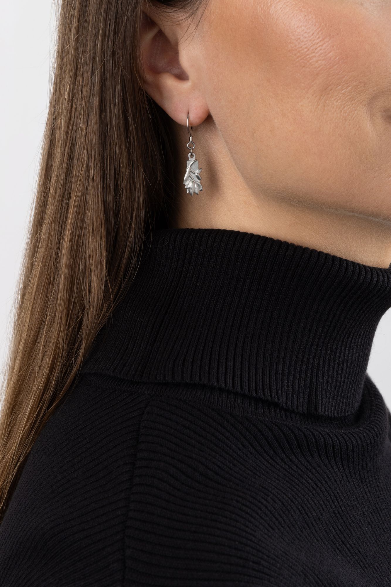 SPRIG EARRINGS -  - Amos Pewter