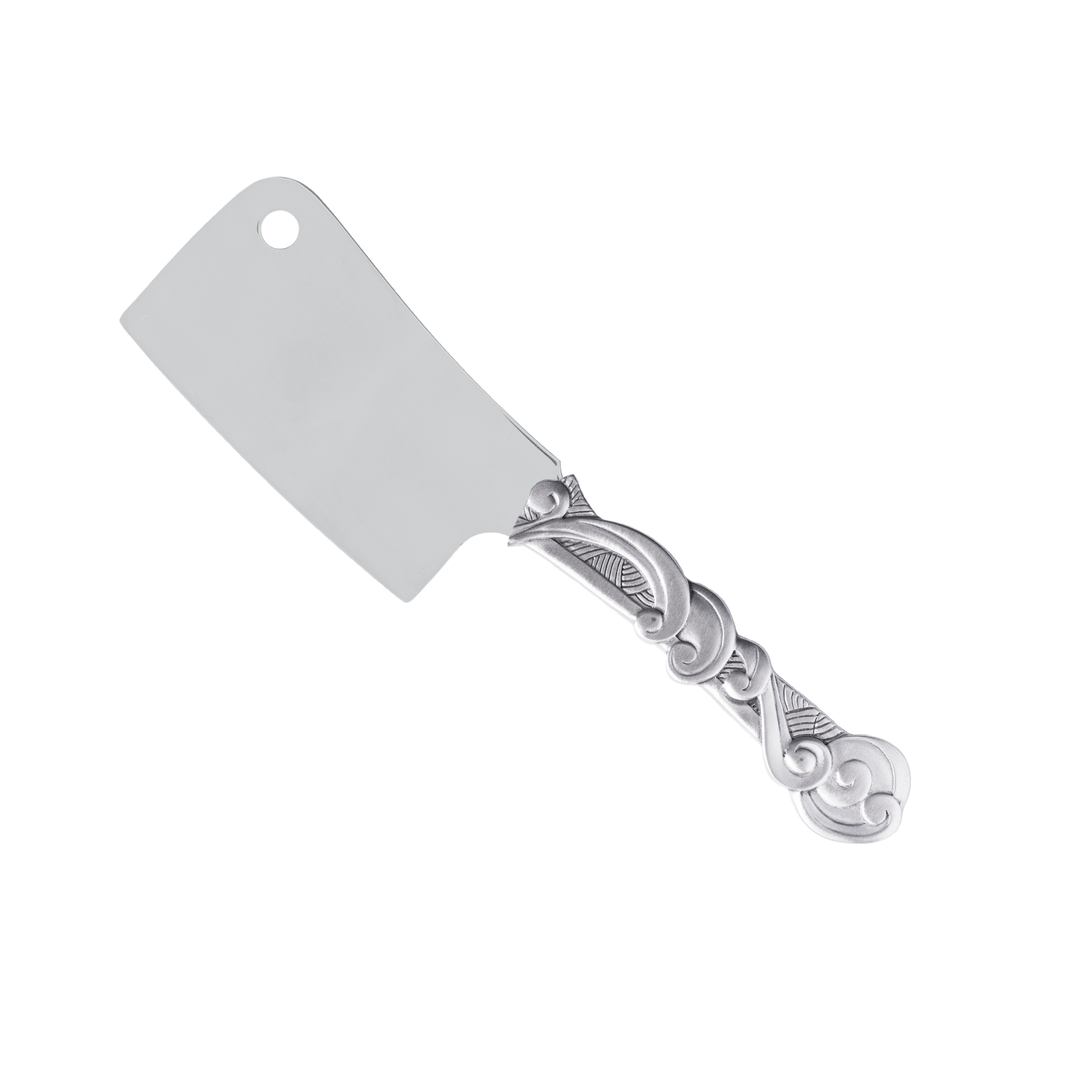 WAVE CHEESE CLEAVER -  - Amos Pewter