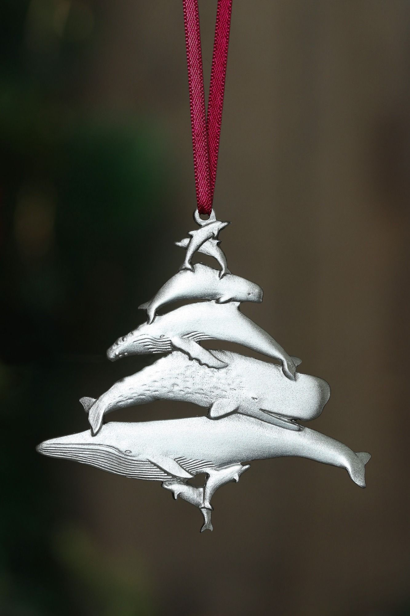 WHALES COLLECTOR ORNAMENT 1994 -  - Amos Pewter