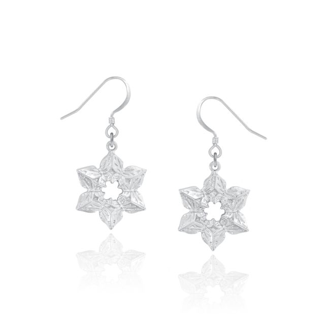 WINTER BLOSSOM EARRINGS -  - Amos Pewter
