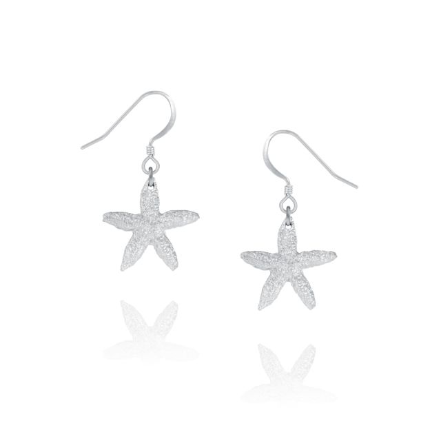 STARFISH EARRINGS -  - Amos Pewter