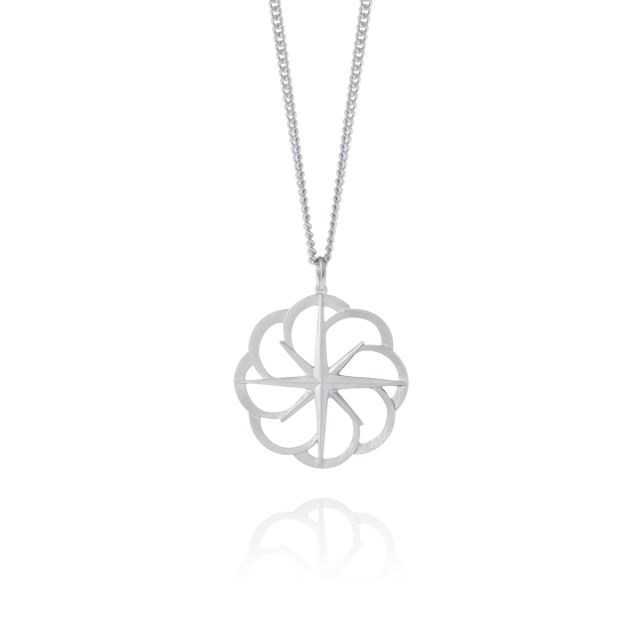 COMPASS ROSE NECKLACE -  - Amos Pewter