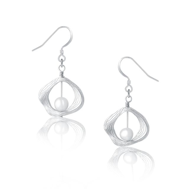 LUSTRE EARRINGS -  - Amos Pewter