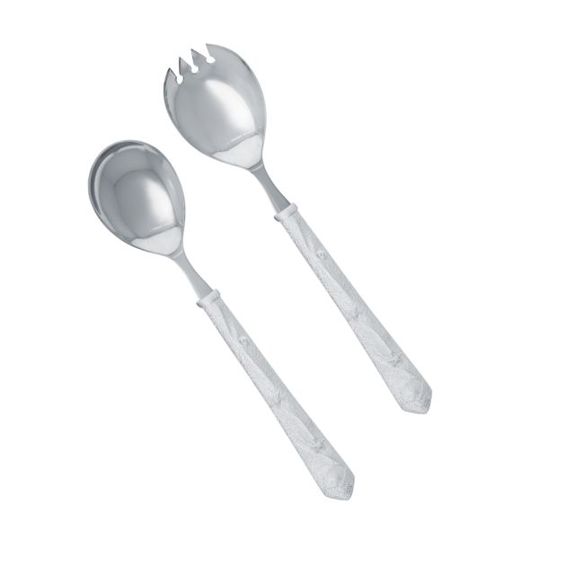 BEACH TREASURE SALAD SERVERS -  - Amos Pewter