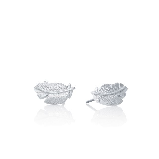 FEATHER EARRINGS -  - Amos Pewter