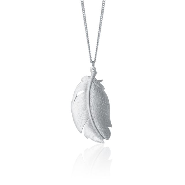 FEATHER NECKLACE -  - Amos Pewter