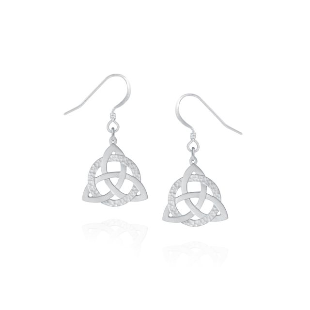 CELTIC TRINITY EARRINGS -  - Amos Pewter