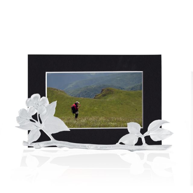 APPLE BLOSSOM PICTURE HOLDER -  - Amos Pewter